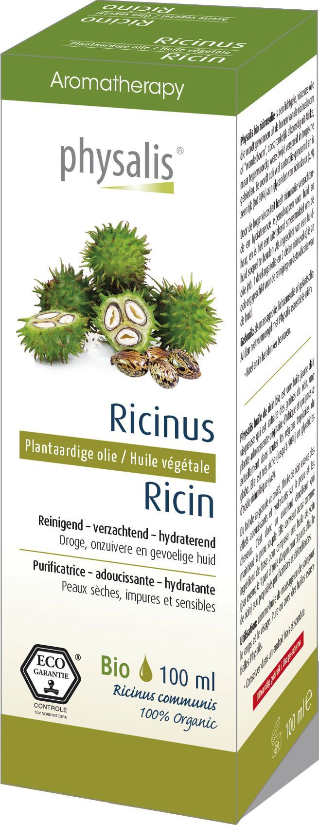Physalis Huile Végétale Ricin Bio 100ml